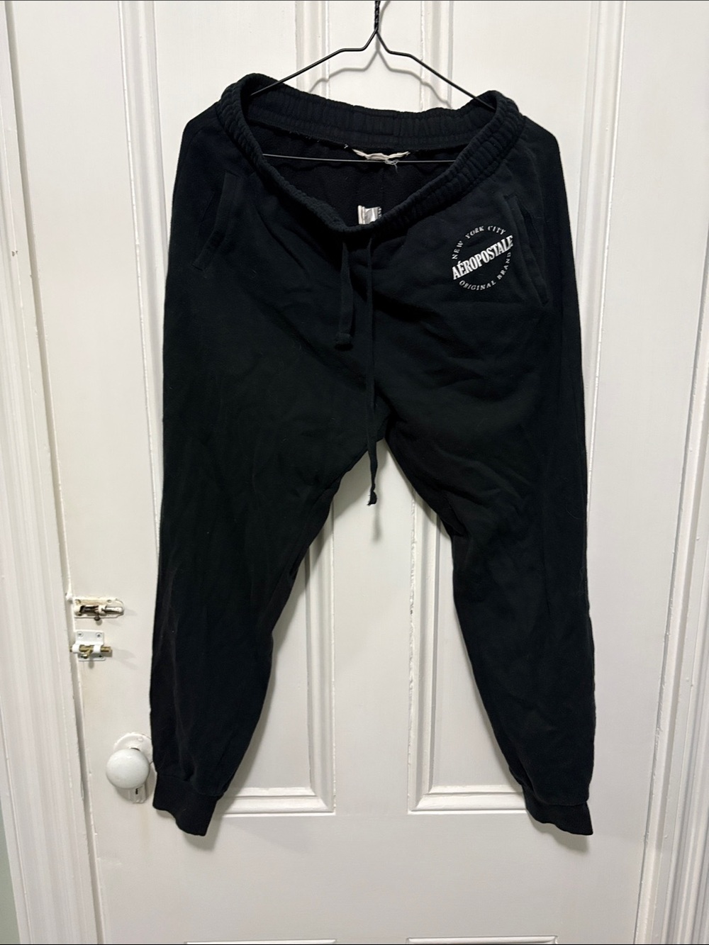Aeropostale Kids Black Jogger Sweatpants with Logo